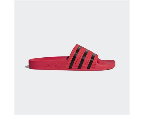 adidas slides red and black.